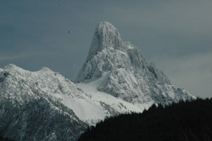 Mout Slesse from chwk river March 26th 07