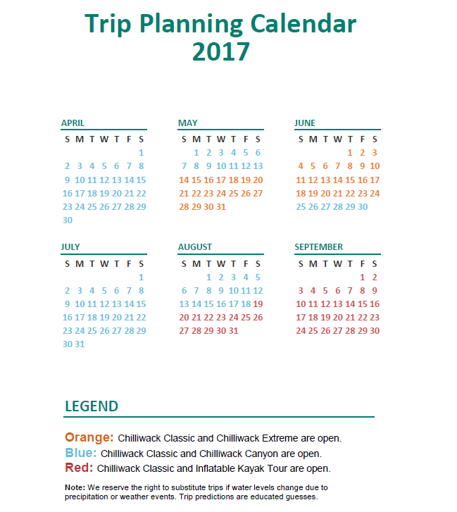 tip planning calendar 2